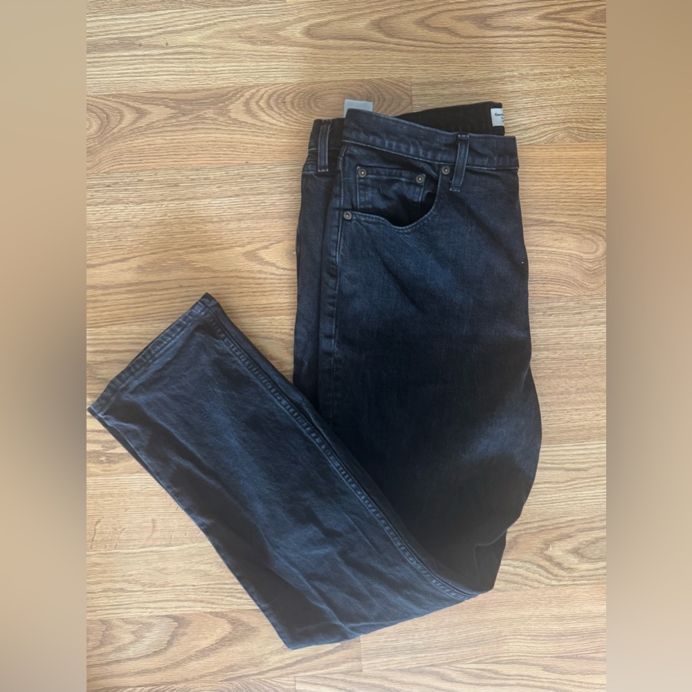 Abercrombie & Fitch Ultra High Rise 90s Straight Black Jeans - 33L - Picture 5 of 5